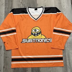 Subtronics Autographed V1 Hockey Jersey Signed Orange Cyclops Army Memorabilia